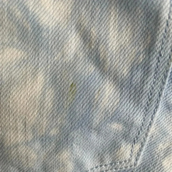 Old Navy Diva Tie Dye Blue White‎ Denim Jean Shorts Cutoffs Cute! - Picture 4 of 6